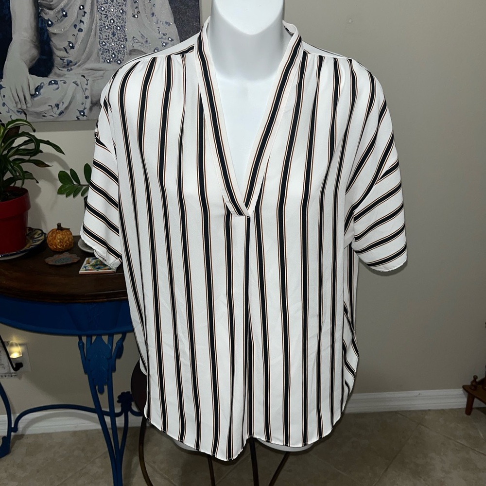 Worthington Oversized Striped Top - S